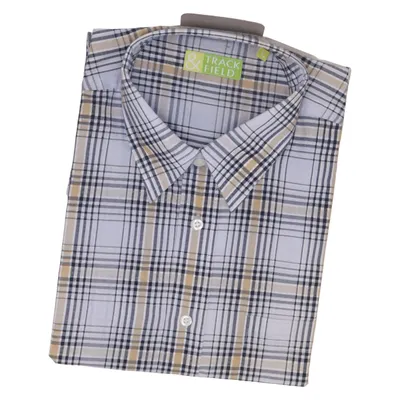 Short sleeve shirt (Blue, Yellow, White) from Track & Field