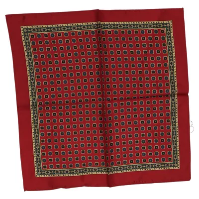 Zakdoek (Rood, Blauw, Groen) van Bladen Zijde
