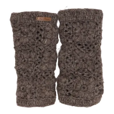 Mitaines (Marron) de Mc Ron Polyester, Laine