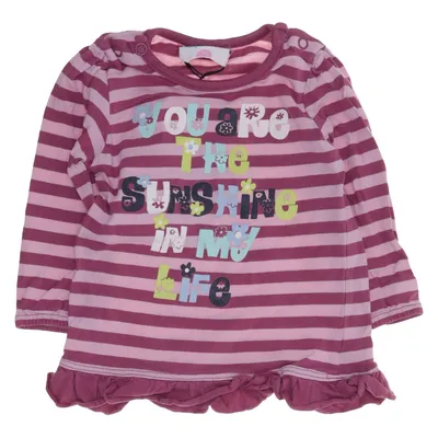 Långärmad t-shirt (Lila, Rosa, Flerfärgad) från Topomini Bomull