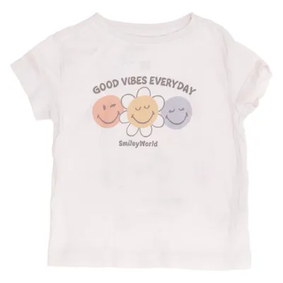 T-shirt (Vit, Flerfärgad) från Smiley World Bomull