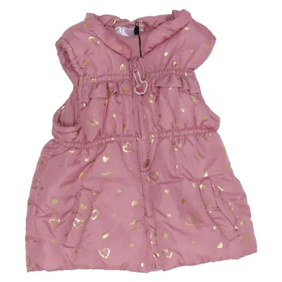 Outer vest (Pink, Gold) from Ergee Cotton, Polyester