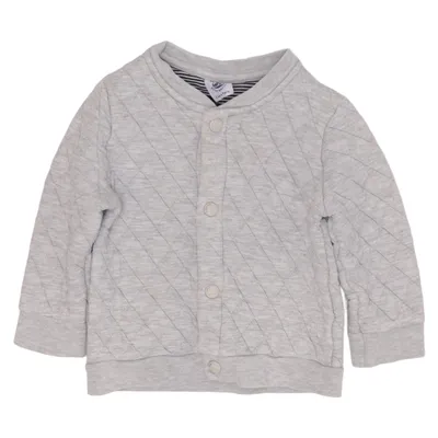 Cardigan (Gray) from Petit Bateau Cotton, Polyester