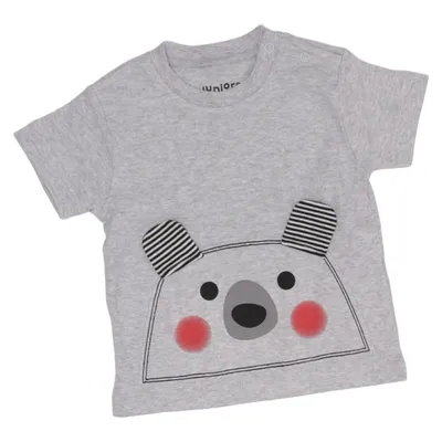 T-shirt (Gray, Multicolored) from Juniors Cotton, Elastane