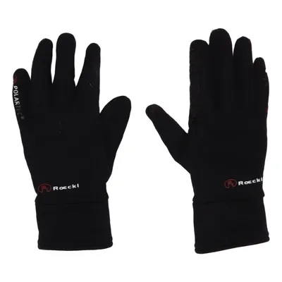 Gloves (Black) from Roeckl Elastane, Polyamide, Polyester