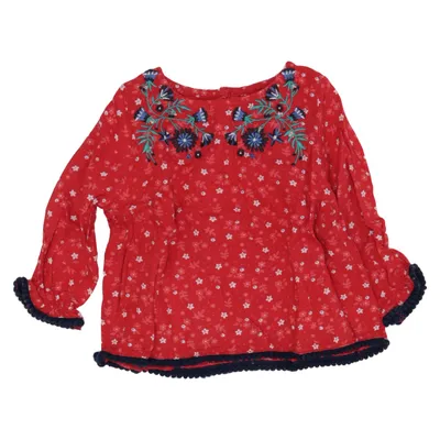 Bluse (Rød, Flerfarvet) fra Tissaia Bomuld, Polyamid, Viscose