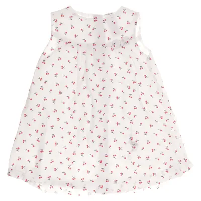 Dress (White, Red) from Baby Club Cotton