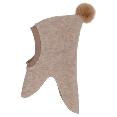 Balaklava (Beige) from Huttelihut Alpaca wool, Cotton, Polyester