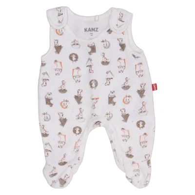 Rompers (White, Multicolored) from Kanz