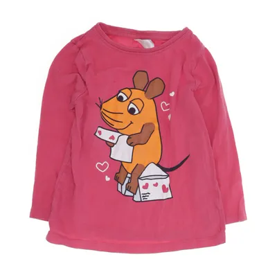 Langærmet t-shirt (Pink) fra DieMaus