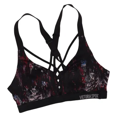 Sports bra (Black, Multicolored) from Victoria's Secret Elastane, Polyamide, Polyester
