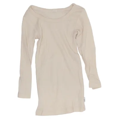 T-shirt à manches longues (Beige) de Kaxs by KappAhl Soie, Laine