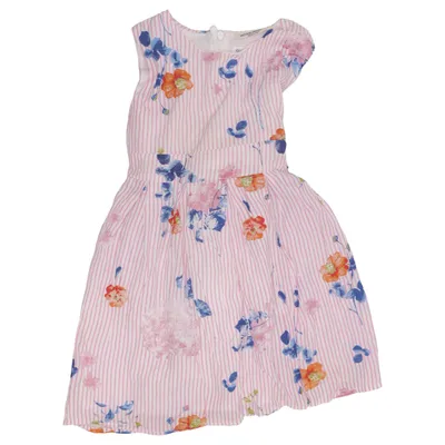 Dress (Pink, White, Multicolored) from Salt and Pepper Cotton, Viscose