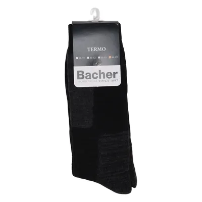 Sokken (Zwart, Grijs) van Bacher Elastaan, Polyamide, Wol