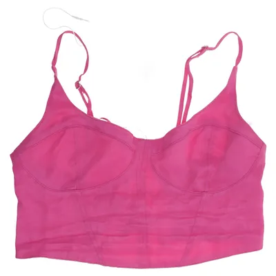 Bustier (Pink) fra Bershka Polyester, Viscose