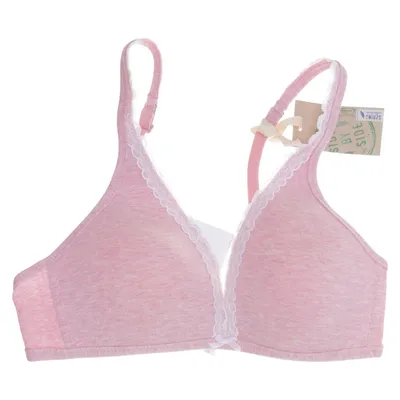 BH (Rosa, Vit) från Side by Side Elastan, Ekologisk bomull