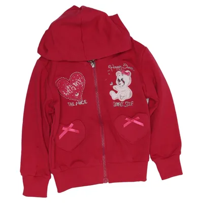 Capuchon sweater (Roze) van Pink Baby Katoen, Elastaan, Polyester