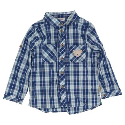 Overhemd (Blauw, Wit, Groen) van Steiff Katoen