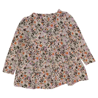 Dress (White, Multicolored) from Name It Elastane, Organic cotton