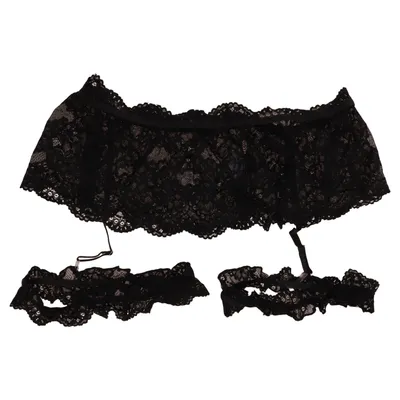Garter belt (Black) Elastane, Polyester