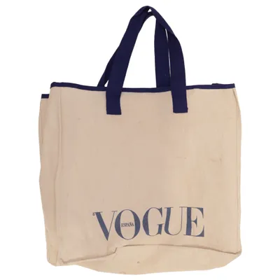 Sac en toile (Beige, Bleu) de Vogue Coton, Polyester