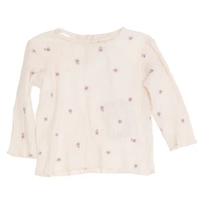 Long sleeve T-shirt (Beige) from Zara