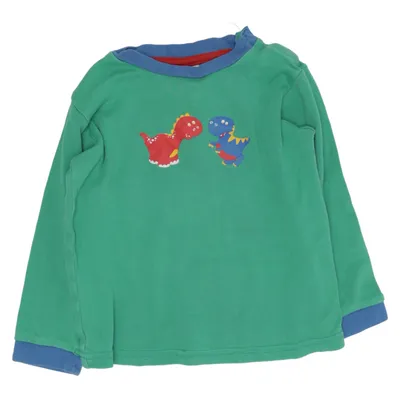 Langærmet t-shirt (Grøn, Blå, Flerfarvet) fra Impidimpi Bomuld