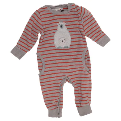 Rompers (Gray, Red) from Sense Organics Organic cotton