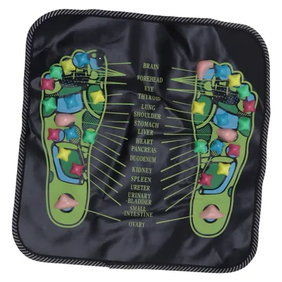 Acupressure mat (Black, Multicolored)