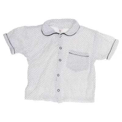 Buttondown-skjorta (Vit, Blå) från Baby Club Bomull