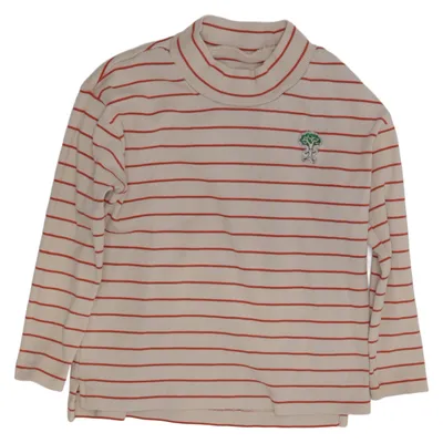 Lange mouwen shirt (Beige, Rood) van Tinycottons Katoen, Elastaan