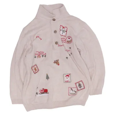 Julesweater (Beige) fra Next Bomuld