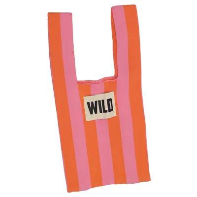 Sac en toile (Orange, Rose) de Wild Acrylique