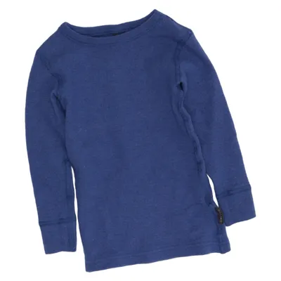 Long sleeve T-shirt (Blue) from Dilling Merino wool