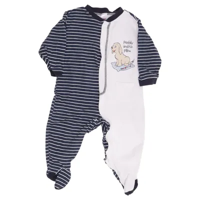 Strampler (Blau, Weiß) von Baby Club
