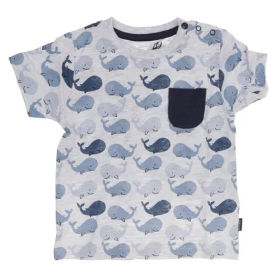 T-shirt (Grå, Blå, Flerfärgad) från Staccato Bomull, Polyester