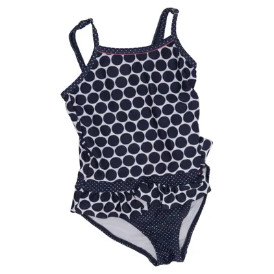 Maillot de bain une pièce (Bleu, Blanc) de Dimo Élasthane, Polyester