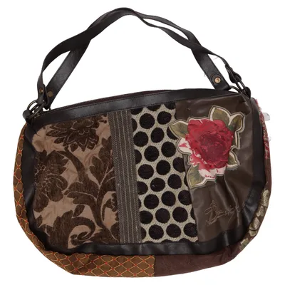 Shoulder-bag (Brown, Multicolored) from Desigual Cotton, Polyester