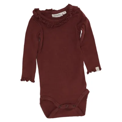 Body (Brown) from Lil' Atelier Elastane, Organic cotton, Tencel