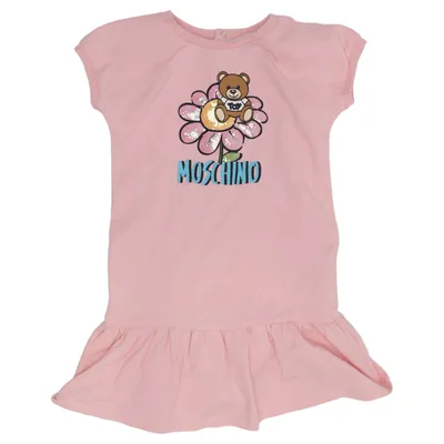 Dress (Pink) from Moschino Baby Cotton, Elastane, Polyester