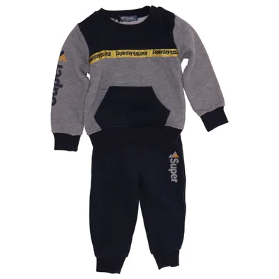 Tenue d'intérieur (Bleu, Gris) de Happy House Coton, Polyester