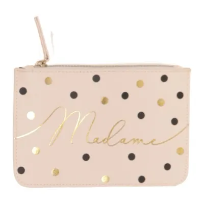 Necessär (Beige, Svart, Guldfärgad) från Madame Polyester, Polyuretan