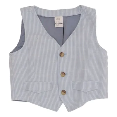 Gilet de costume (Bleu, Blanc) de H&M Coton