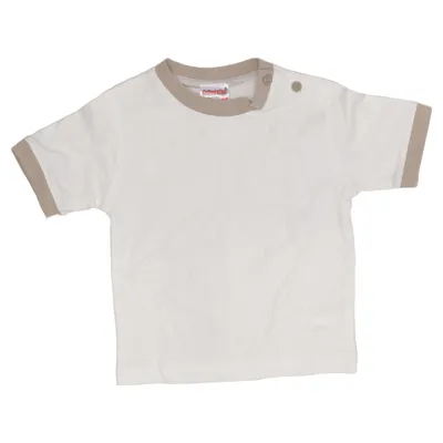 T-shirt (Hvid, Beige) fra Schnizler Bomuld