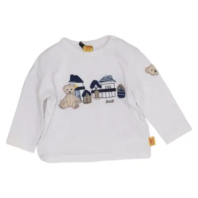Long sleeve T-shirt (White) from Steiff Cotton, Elastane