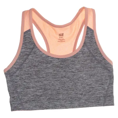 Sports bra (Gray, Orange) from H&M Sport