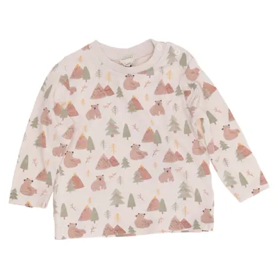 Langærmet t-shirt (Beige, Flerfarvet) fra Alana Økologisk bomuld