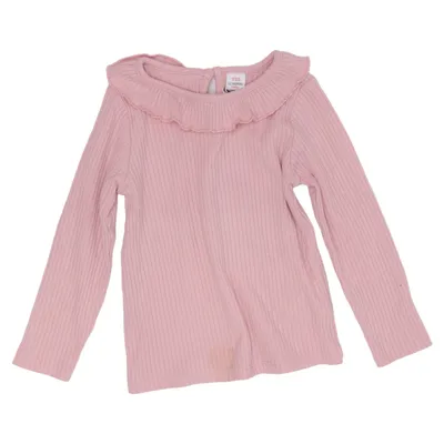 Langærmet t-shirt (Pink) fra LC Waikiki Baby Bomuld, Elastan, Polyester