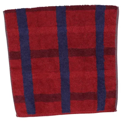 Handdoek (Rood, Blauw) van Cawo