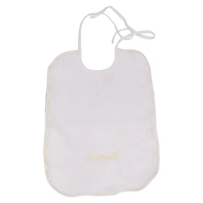 Bavoir (Blanc, Jaune) de Bamse